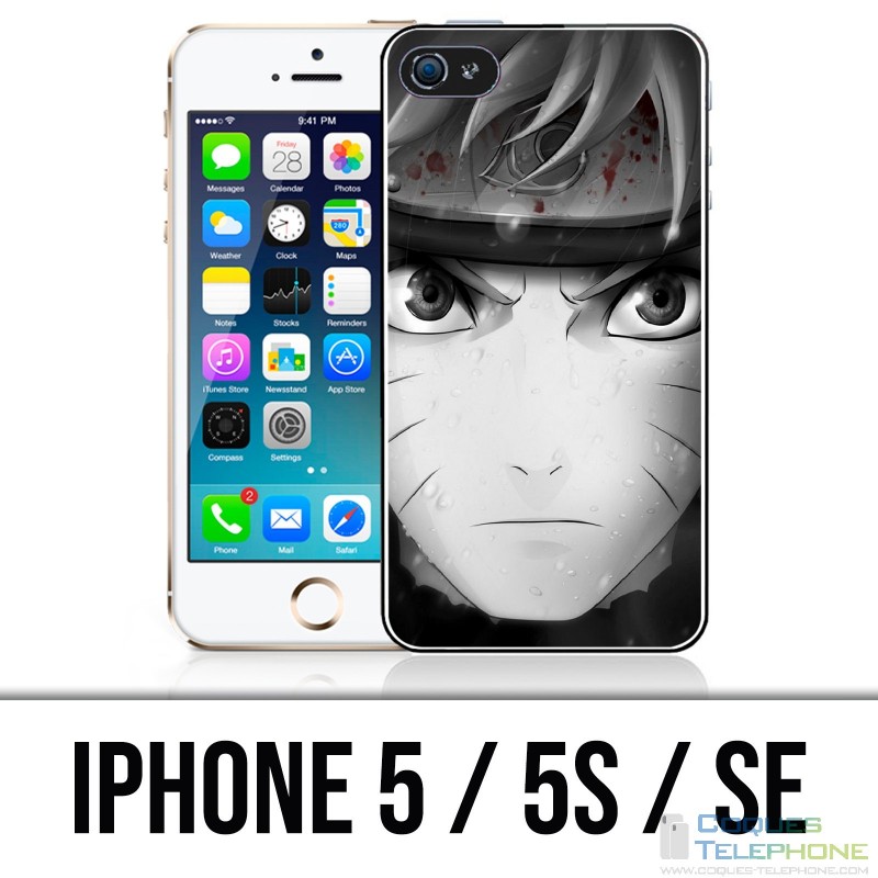 IPhone 5 / 5S / SE Fall - Naruto Schwarzweiss