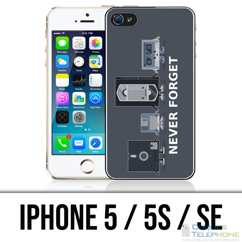 Coque iPhone 5 / 5S / SE - Never Forget Vintage