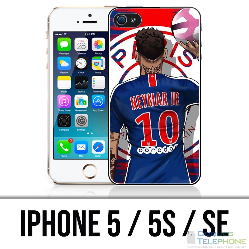 Custodia per iPhone 5 / 5S / SE - Neymar Psg