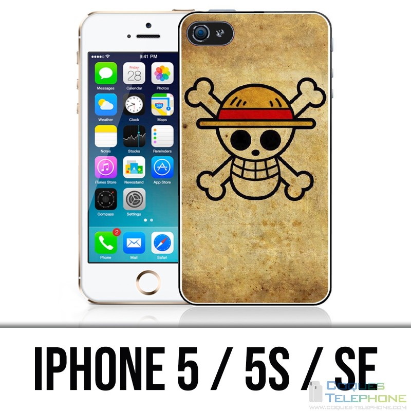 Coque iPhone 5 / 5S / SE - One Piece Vintage Logo