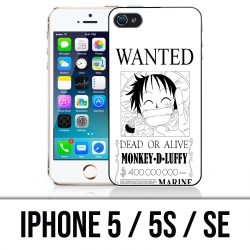 Coque iPhone 5 / 5S / SE - One Piece Wanted Luffy