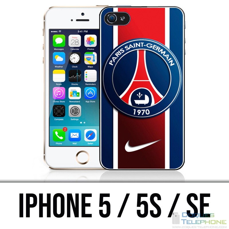 Custodia per iPhone 5 / 5S / SE - Paris Saint Germain Psg Nike