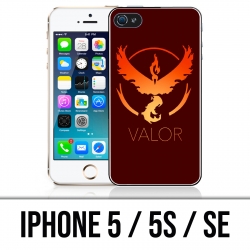 Carcasa iPhone 5 / 5S / SE - Pokemon Go Team Rojo Grunge