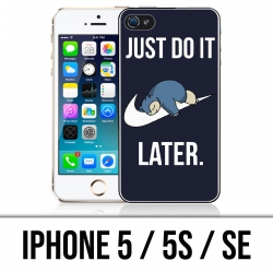 IPhone 5 / 5S / SE Fall - Pokemon Ronflex Tun Sie es einfach später