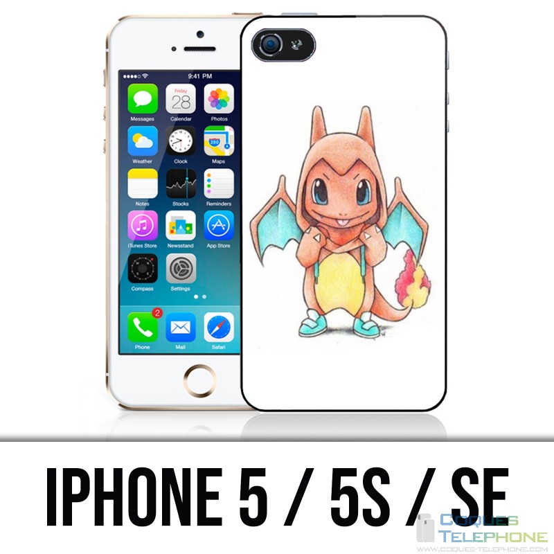 Coque iPhone 5 / 5S / SE - Pokémon Bébé Salameche