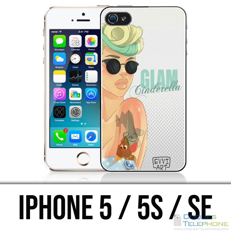 IPhone 5 / 5S / SE Hülle - Prinzessin Cinderella Glam