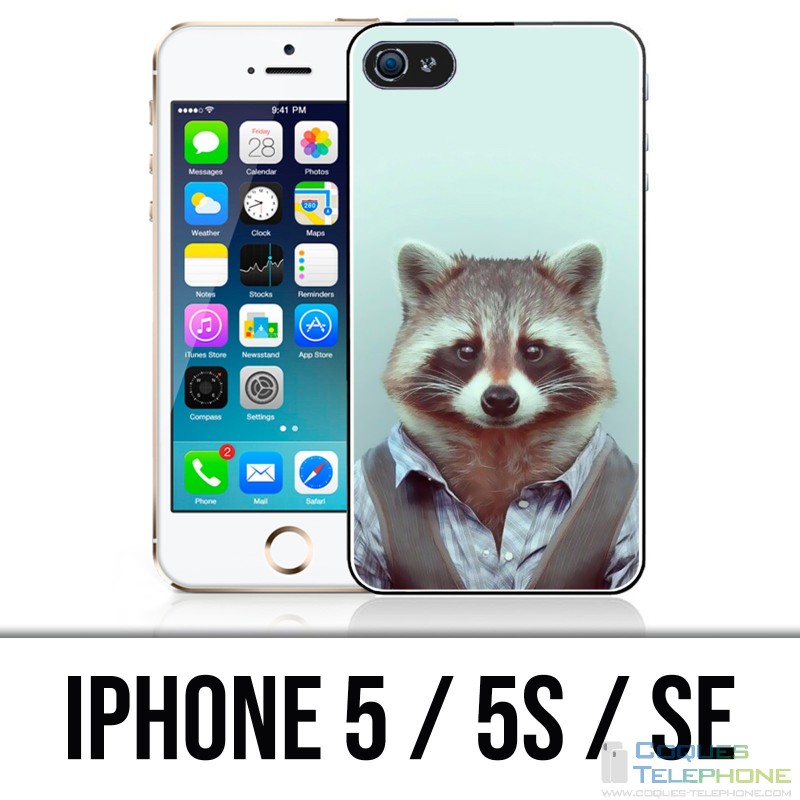 Coque iPhone 5 / 5S / SE - Raton Laveur Costume