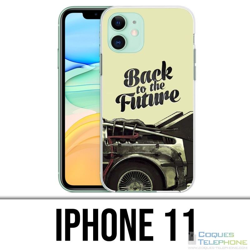 Custodia per iPhone 11 - Back To The Future Delorean