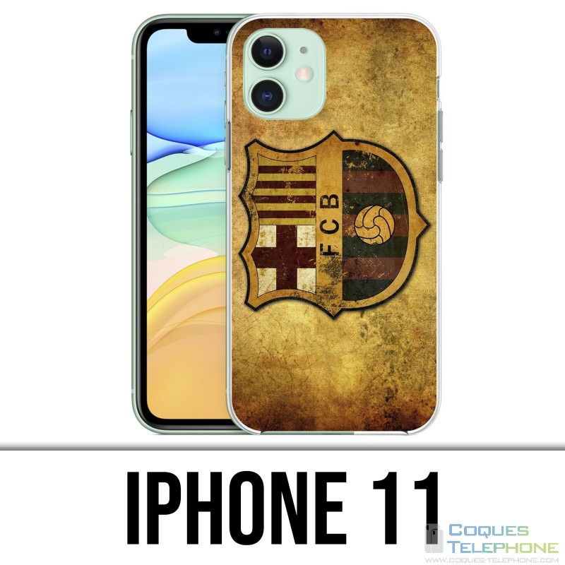 Funda iPhone 11 - Fútbol Barcelona Vintage