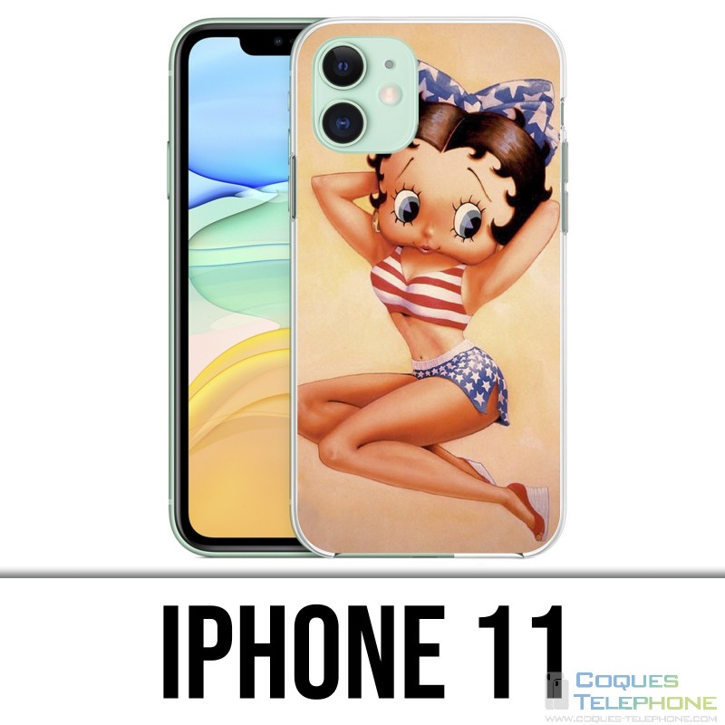 Coque iPhone 11 - Betty Boop Vintage