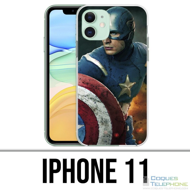 Custodia per iPhone 11 - Captain America Comics Avengers