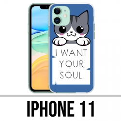 Custodia per iPhone 11 - Chat I Want Your Soul