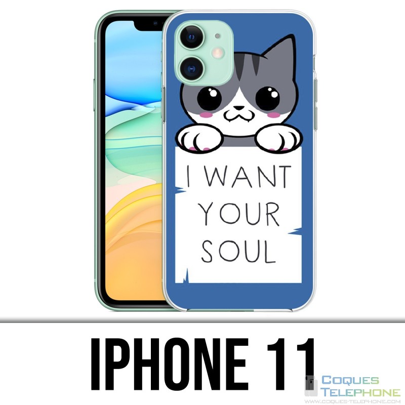 Custodia per iPhone 11 - Chat I Want Your Soul