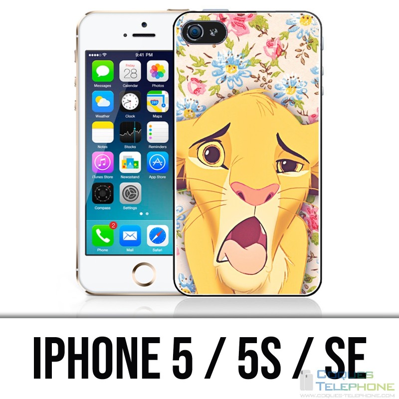 Custodia per iPhone 5 / 5S / SE - Lion King Simba Grimace