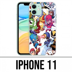 Funda iPhone 11 - Cute Marvel Heroes