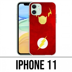 Coque iPhone 11 - Dc Comics Flash Art Design