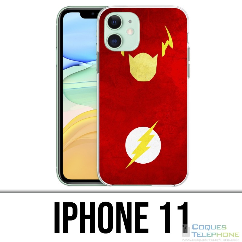 Funda iPhone 11 - Dc Comics Flash Art Design