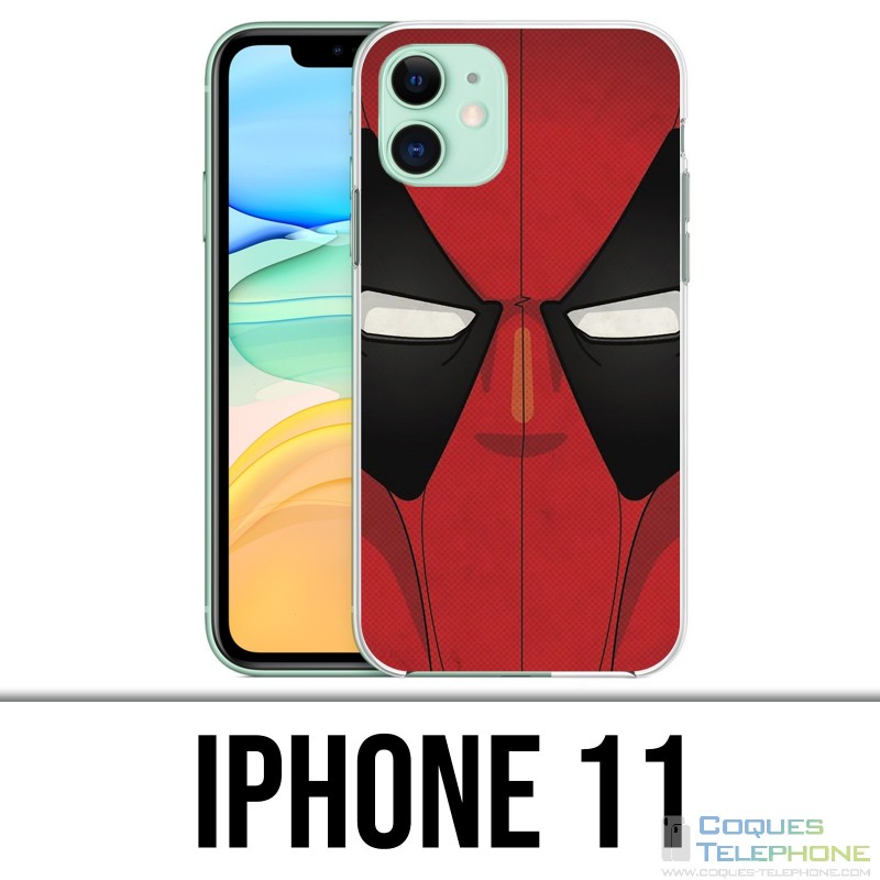 Coque iPhone 11 - Deadpool Masque