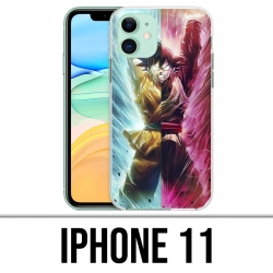 Coque iPhone 11 - Dragon Ball Black Goku Cartoon