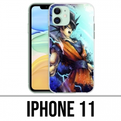 Coque iPhone 11 - Dragon Ball Goku Couleur