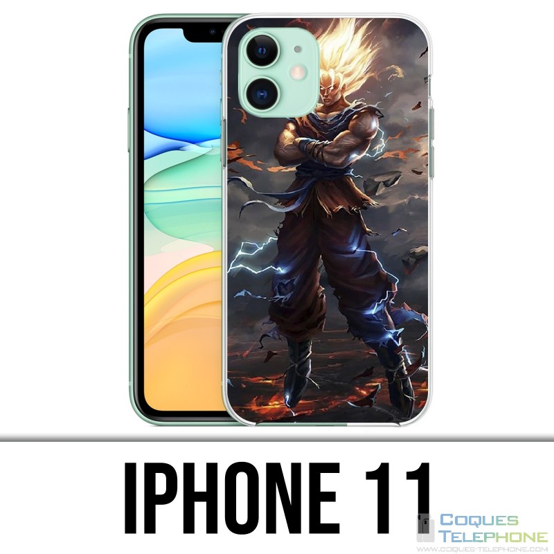 Coque iPhone 11 - Dragon Ball Super Saiyan