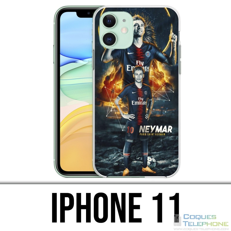 Custodia per iPhone 11 - Football Psg Neymar Victory