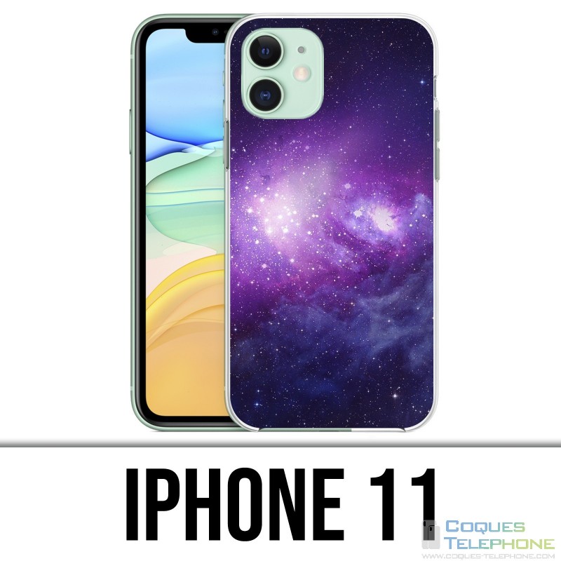 Coque iPhone iPhone 11 - Galaxie Violet