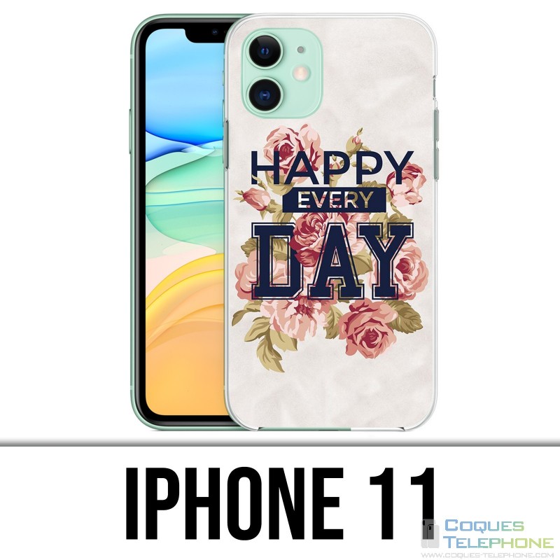 Custodia per iPhone 11 - Happy Every Days Roses