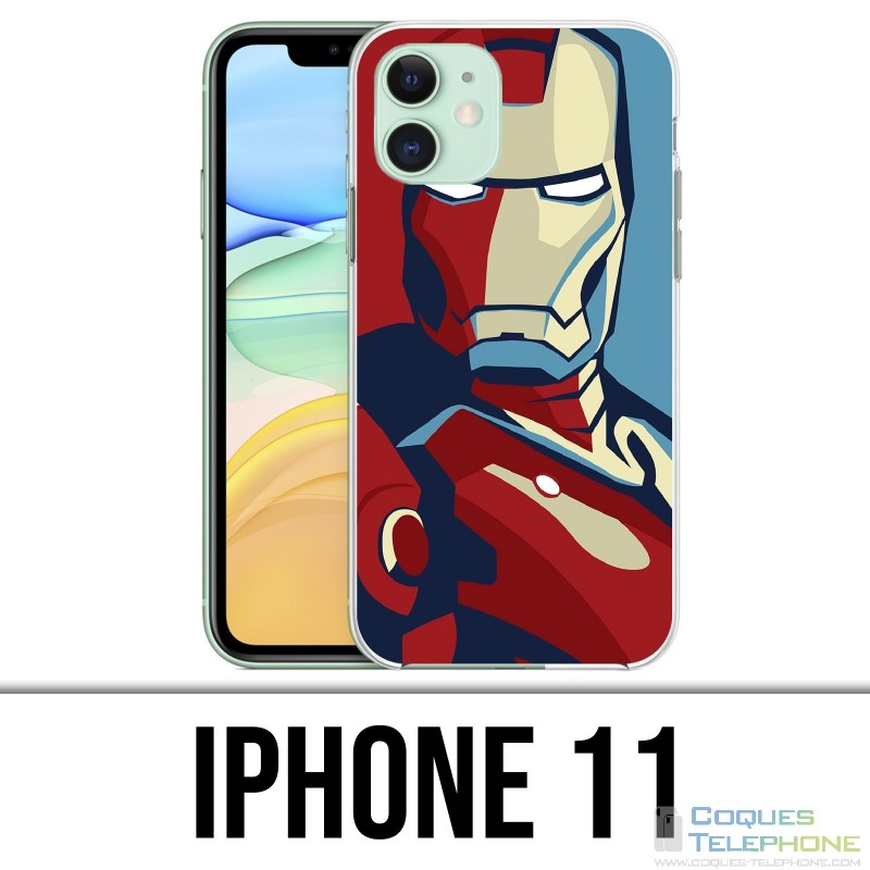 IPhone 11 Hülle - Iron Man Design Poster