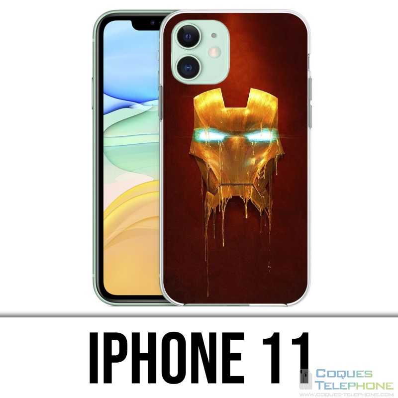 Coque iPhone 11 - Iron Man Gold