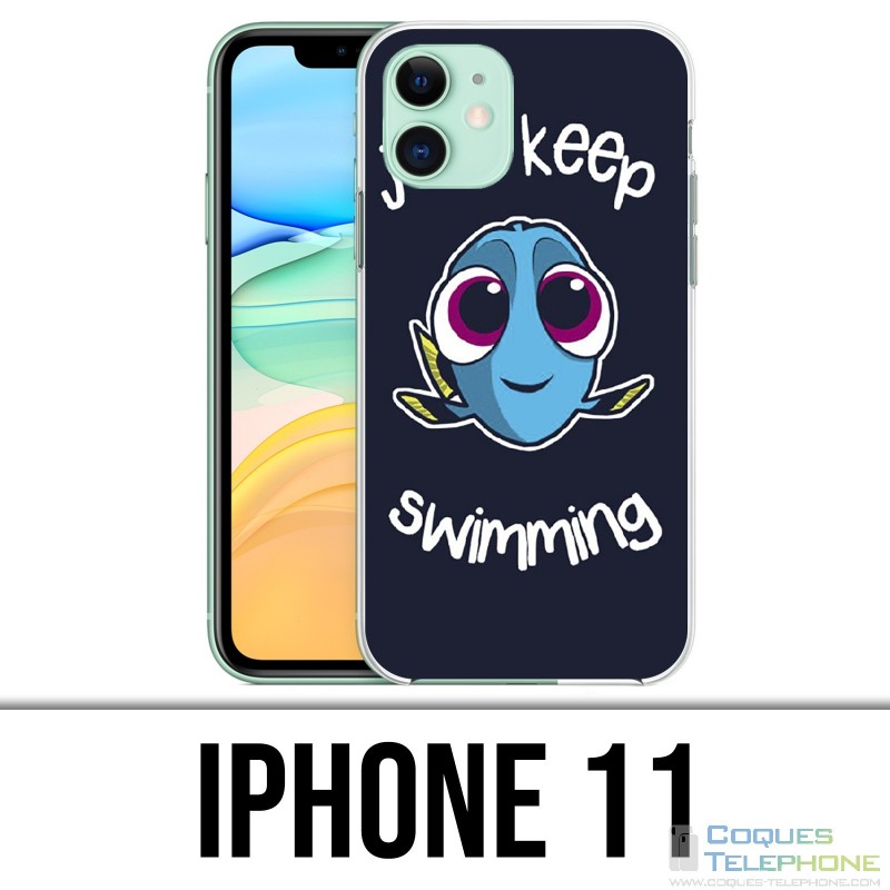 Coque iPhone 11 - Just Keep Swimming