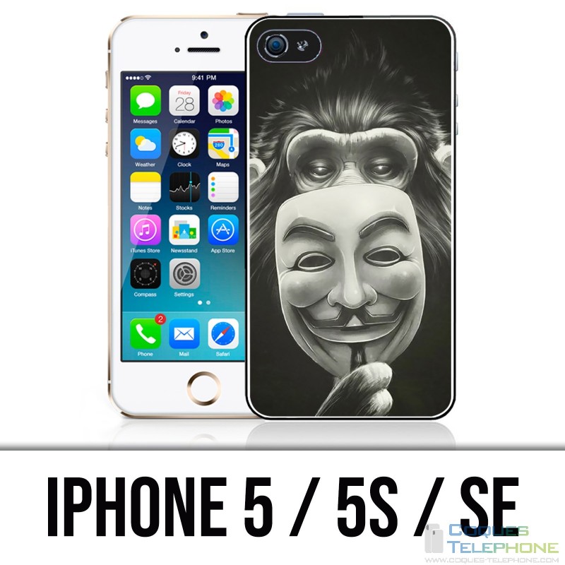 Coque iPhone 5 / 5S / SE - Singe Monkey Aviateur