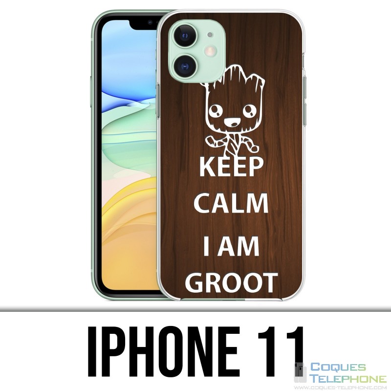 Coque iPhone 11 - Keep Calm Groot