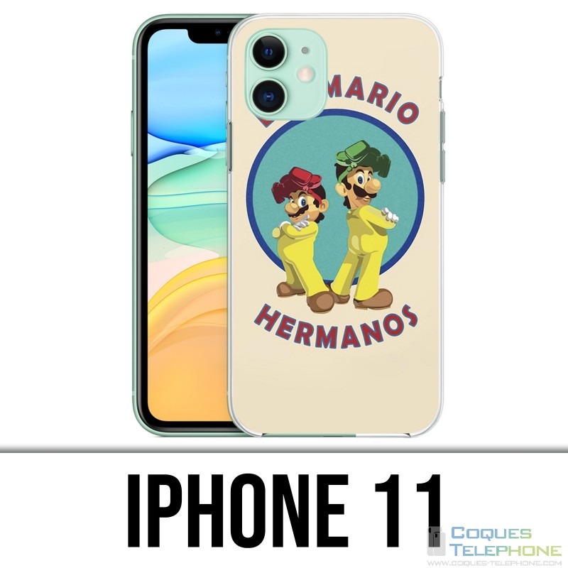 Coque iPhone 11 - Los Mario Hermanos