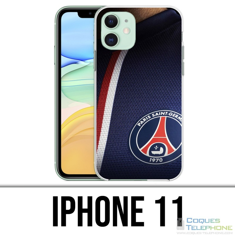 Custodia per iPhone 11 - Jersey blu Psg Paris Saint Germain