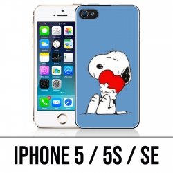 Coque iPhone 5 / 5S / SE - Snoopy Coeur