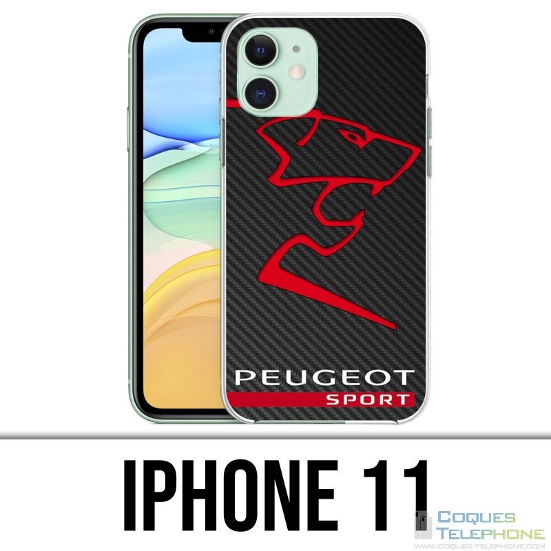 Coque iPhone 11 - Peugeot Sport Logo