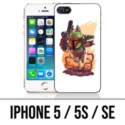 Custodia per iPhone 5 / 5S / SE - Star Wars Boba Fett Cartoon