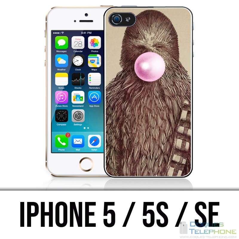 Coque iPhone 5 / 5S / SE - Star Wars Chewbacca Chewing Gum