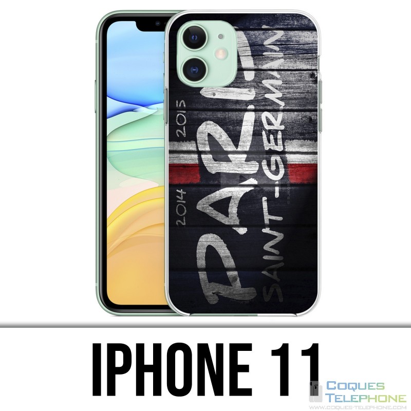 Custodia per iPhone 11 - Etichetta da muro PSG