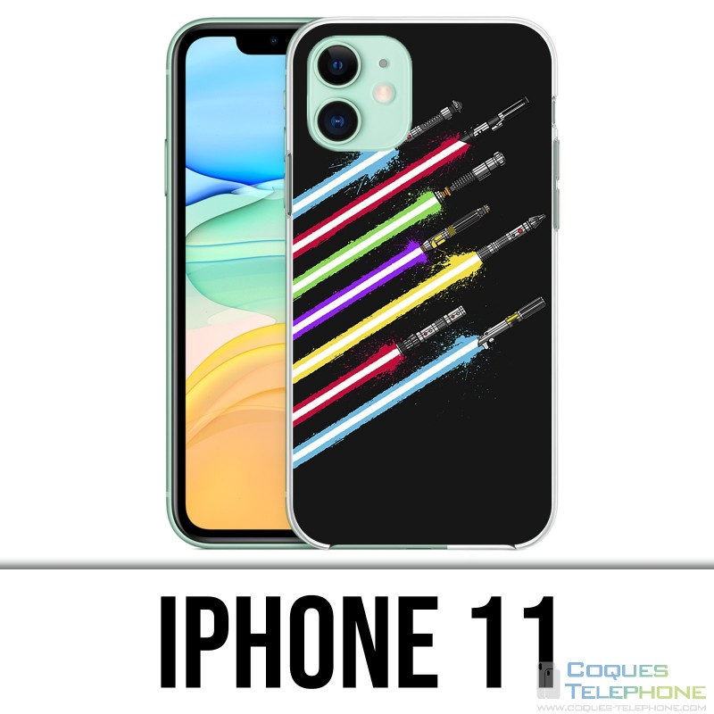 Coque iPhone 11 - Sabre Laser Star Wars