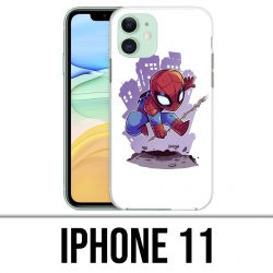 Funda iPhone 11 - Spiderman Cartoon