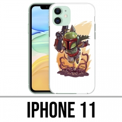 Funda iPhone 11 - Star Wars Boba Fett Cartoon