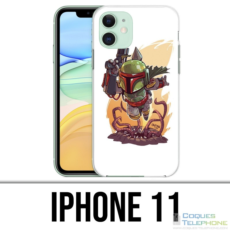 IPhone 11 Case - Star Wars Boba Fett Cartoon