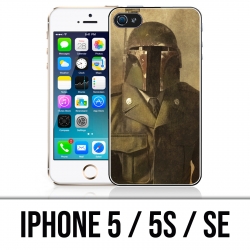 Custodia per iPhone 5 / 5S / SE - Star Wars vintage Boba Fett