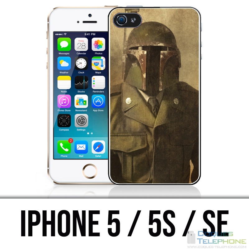 Coque iPhone 5 / 5S / SE - Star Wars Vintage Boba Fett