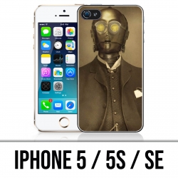 Custodia per iPhone 5 / 5S / SE - Star Wars vintage C3Po