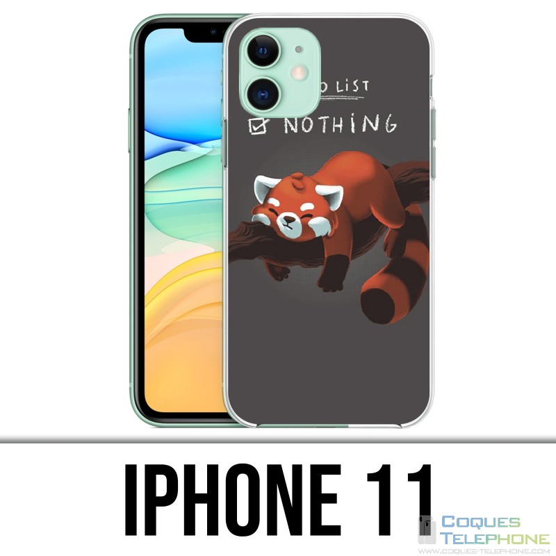 Funda iPhone 11 - Lista de tareas Panda Roux