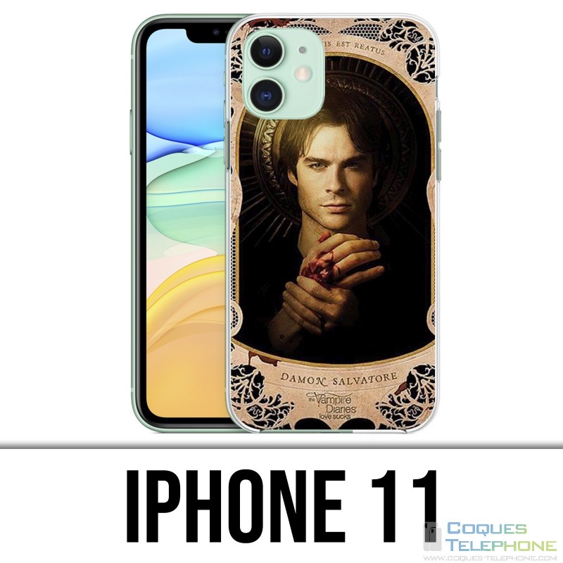 Coque iPhone 11 - Vampire Diaries Damon