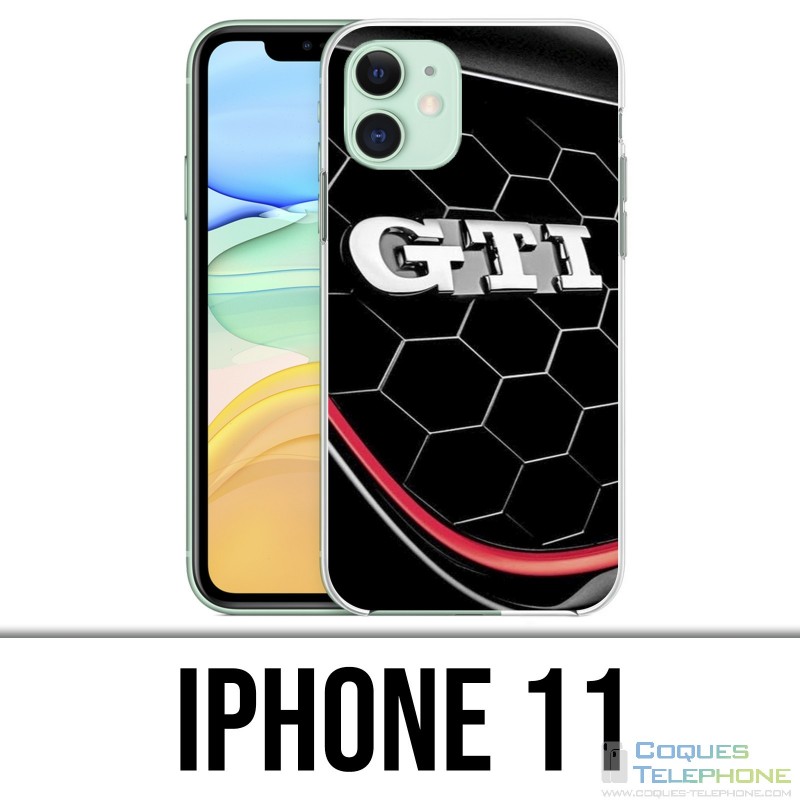 Custodia per iPhone 11: logo Vw Golf Gti